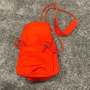Lululemon roll down cross body bag solar orange